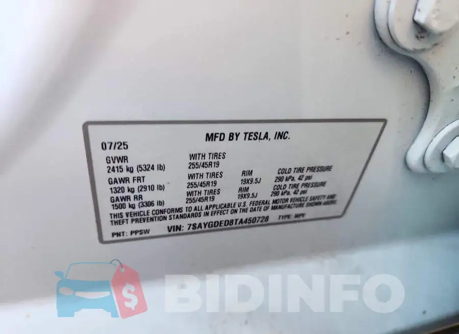 7SAYGDED8TA450728 Photo# 13