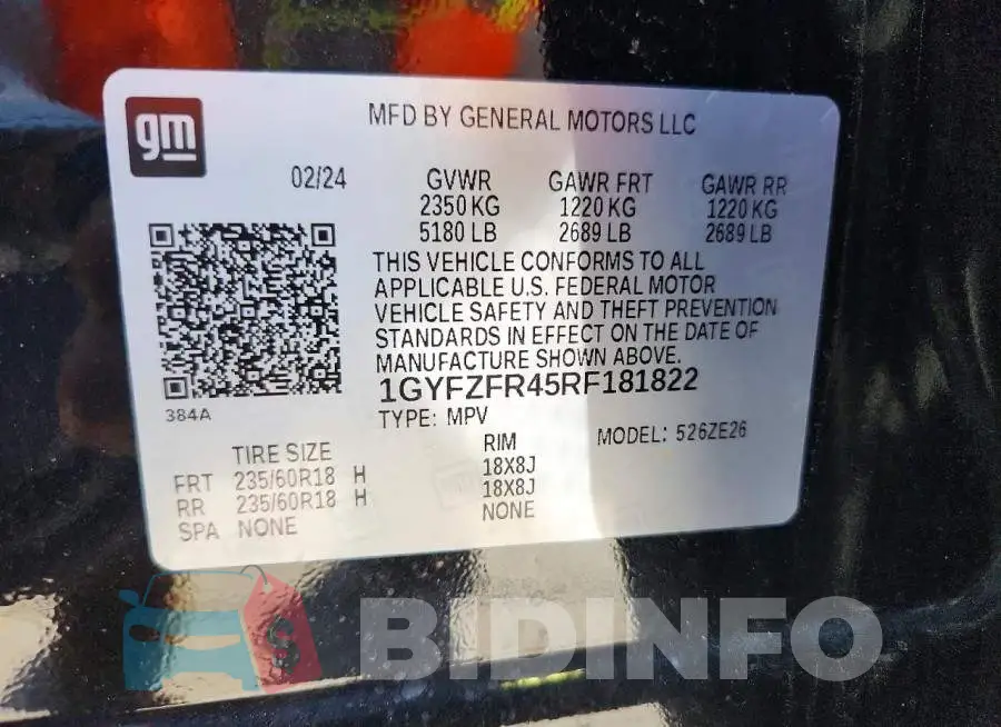 1GYFZFR45RF181822 Photo# 14