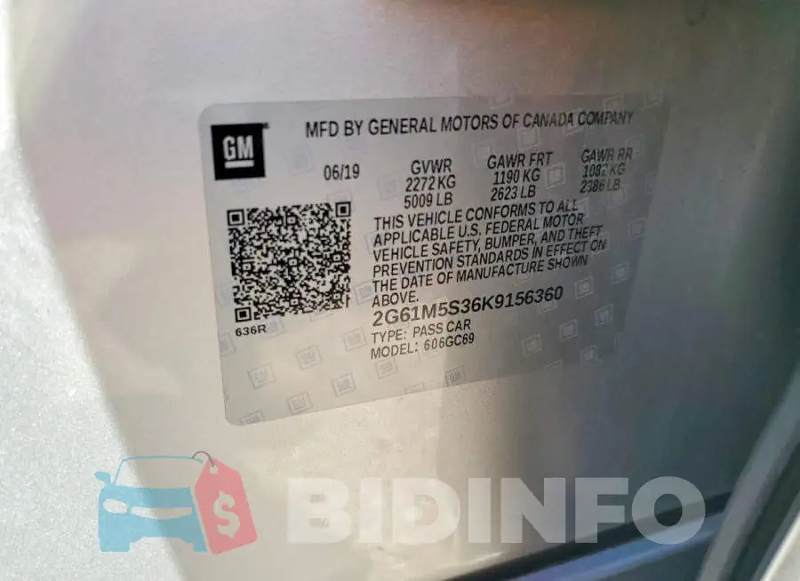 2G61M5S36K9156360 Photo# 12