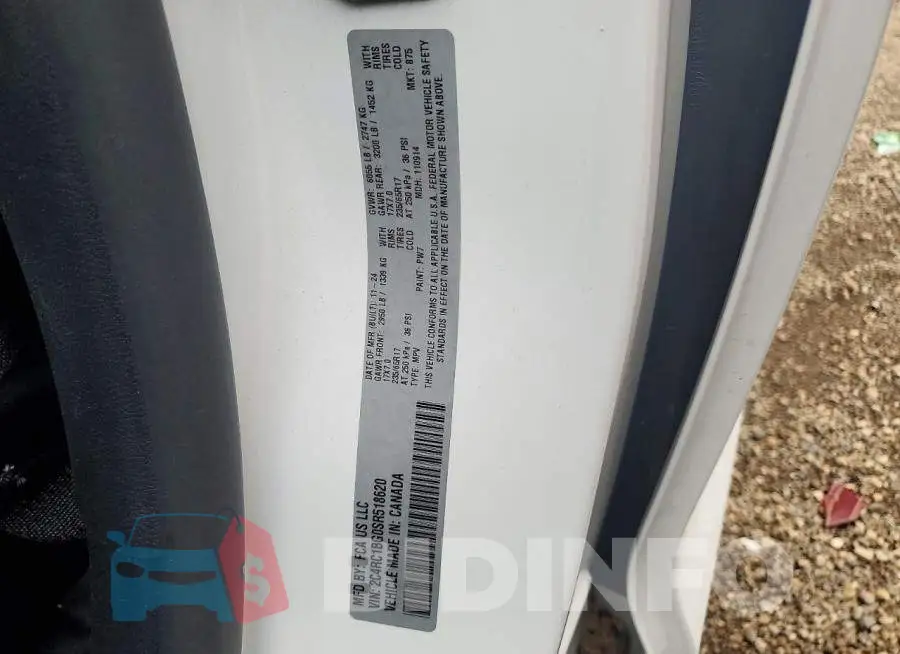 2C4RC1BG0SR518620 Photo# 13