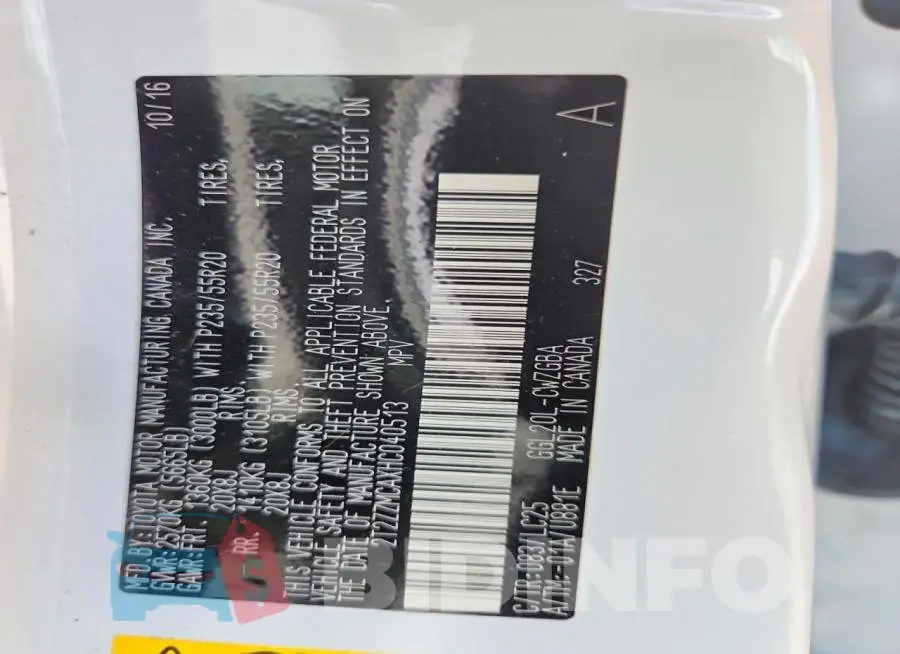 2T2ZZMCAXHC040513 Photo# 13