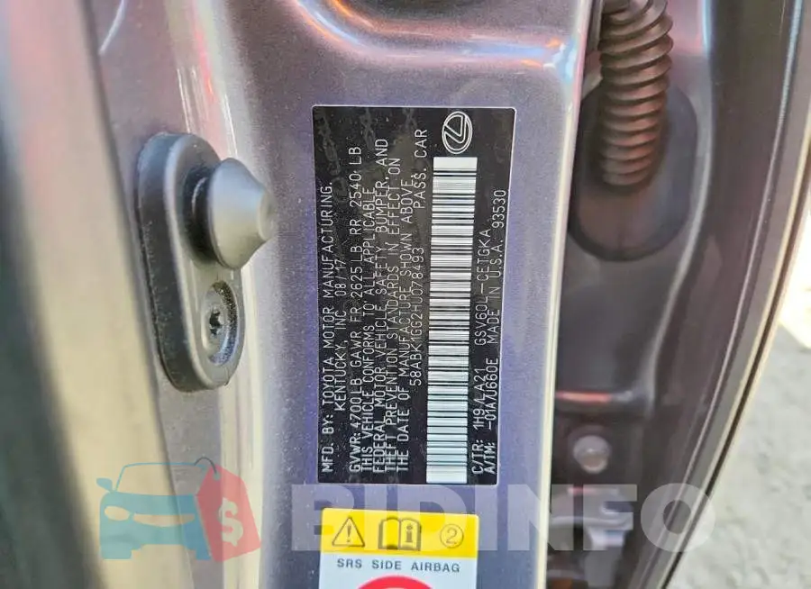58ABK1GG2HU078493 Photo# 12
