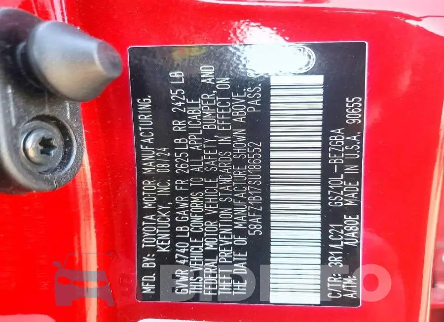 58AFZ1B17SU186552 Photo# 12