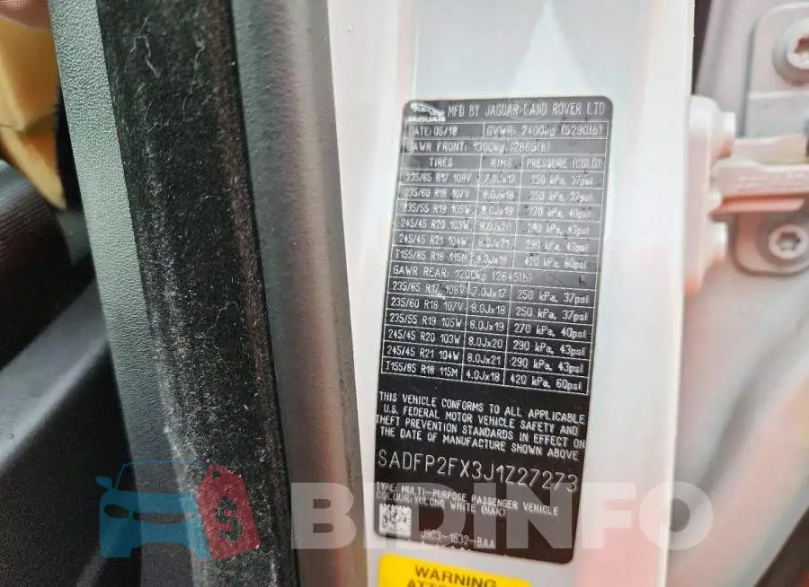 SADFP2FX3J1Z27273 Photo# 13