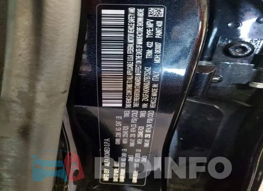 ZASFAKNN9J7B75242 Photo# 12