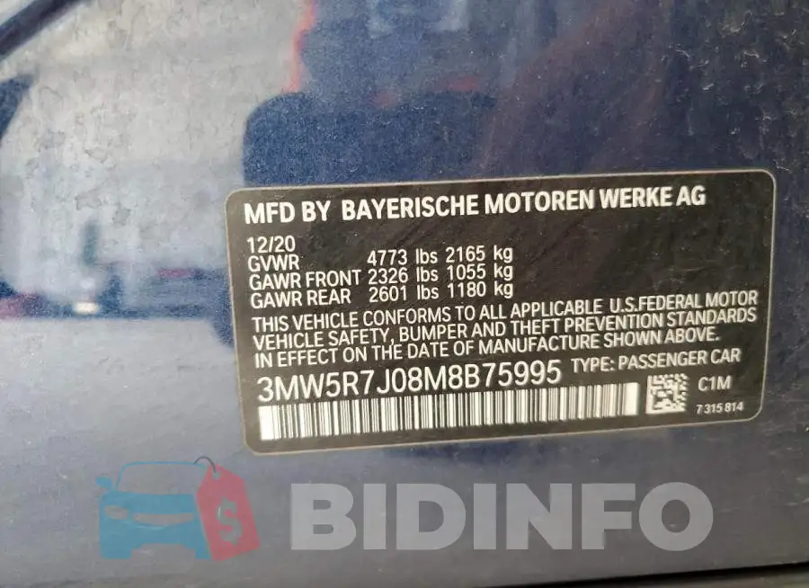 3MW5R7J08M8B75995 Photo# 12