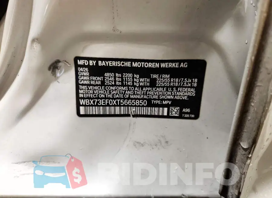 WBX73EF0XT5665850 Photo# 12