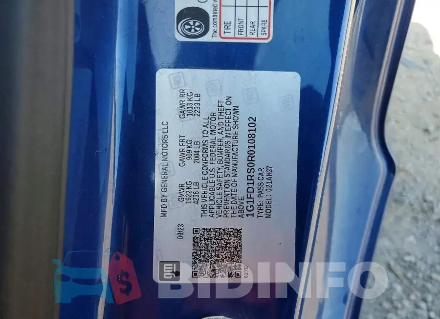 1G1FD1RS0R0108102 Photo# 12