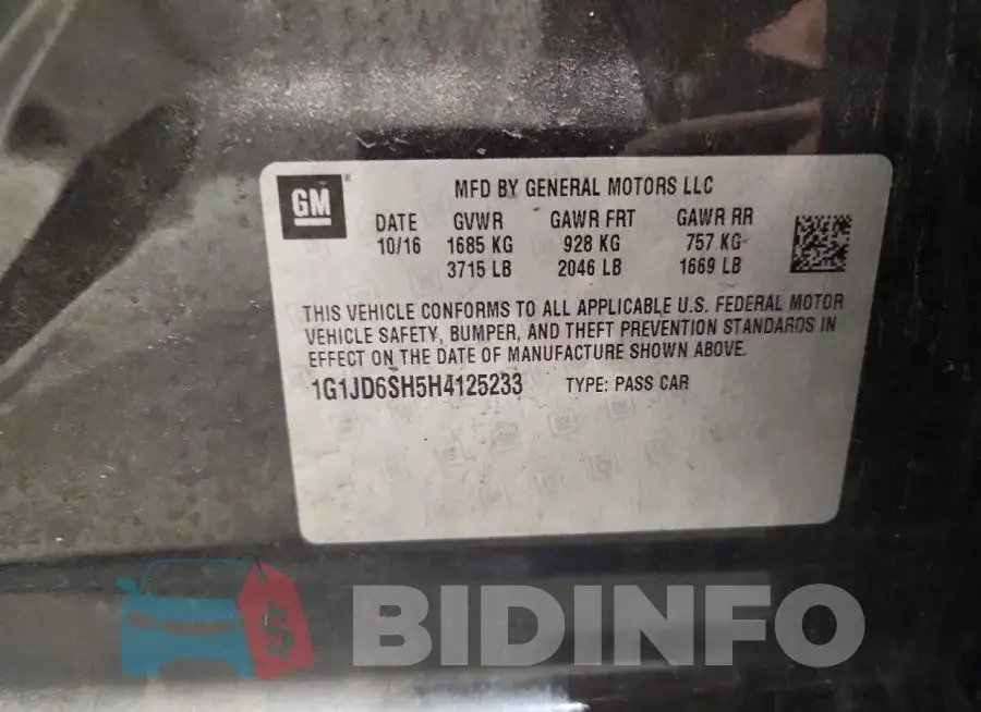 1G1JD6SH5H4125233 Photo# 12
