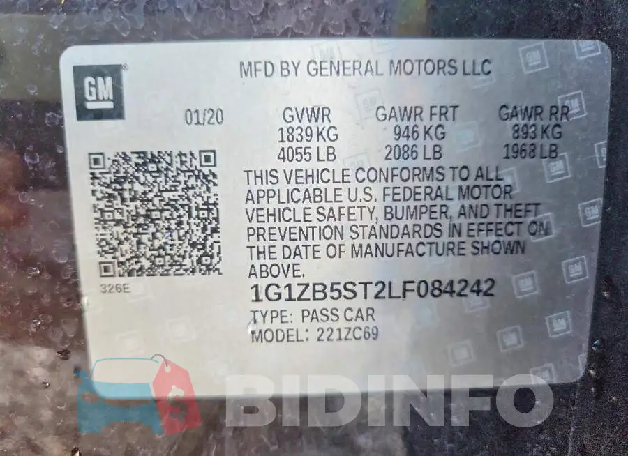 1G1ZB5ST2LF084242 Photo# 12
