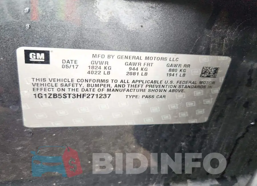 1G1ZB5ST3HF271237 Photo# 12