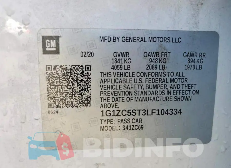 1G1ZC5ST3LF104334 Photo# 12