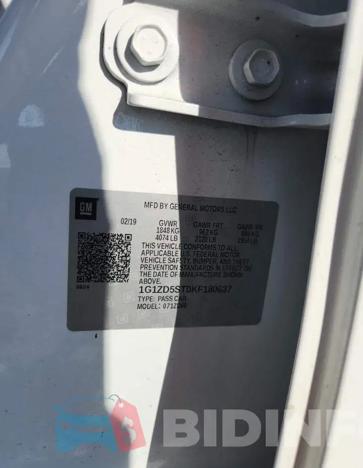 1G1ZD5ST0KF180637 Photo# 13