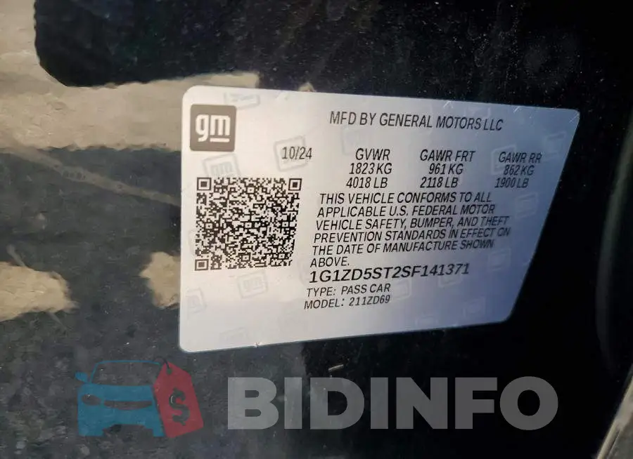 1G1ZD5ST2SF141371 Photo# 12
