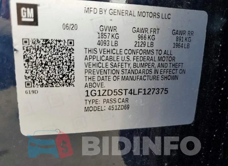1G1ZD5ST4LF127375 Photo# 13