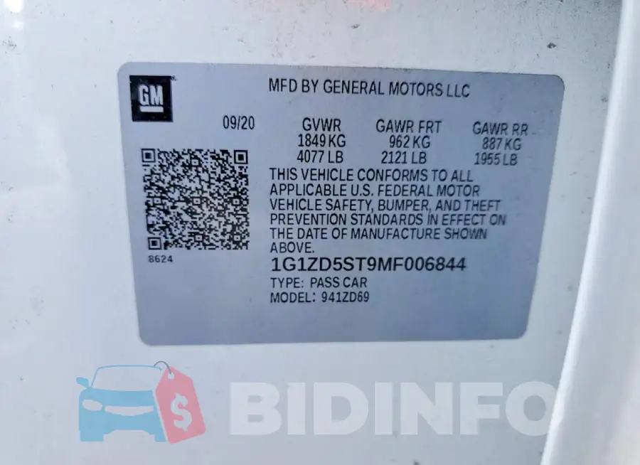 1G1ZD5ST9MF006844 Photo# 12