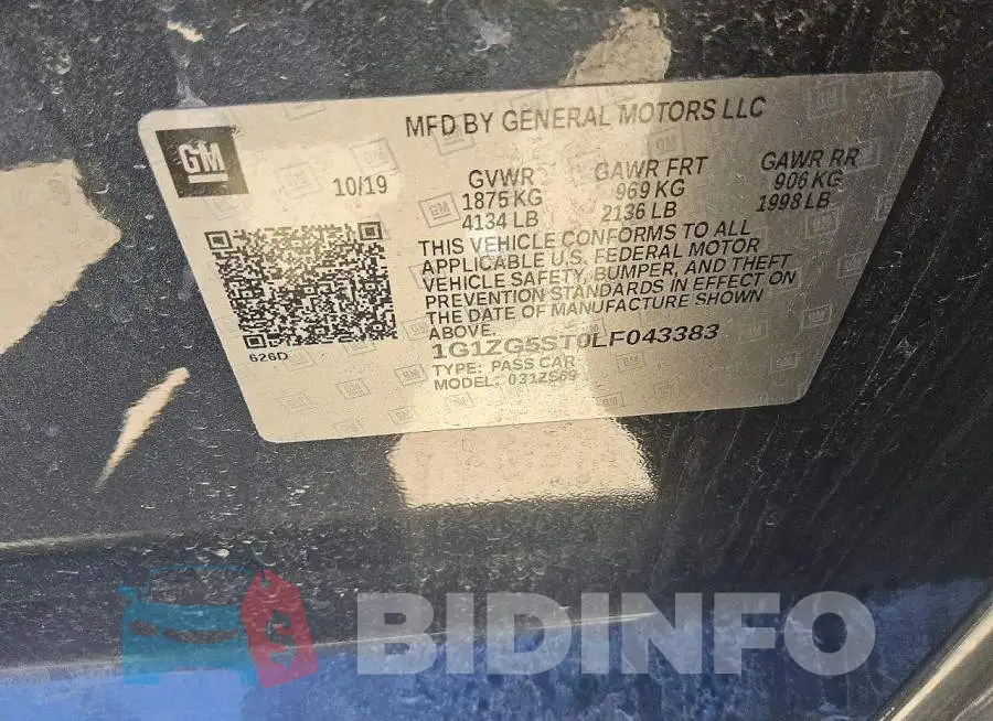1G1ZG5ST0LF043383 Photo# 12