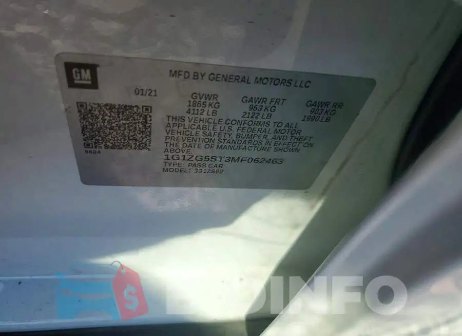 1G1ZG5ST3MF062463 Photo# 12