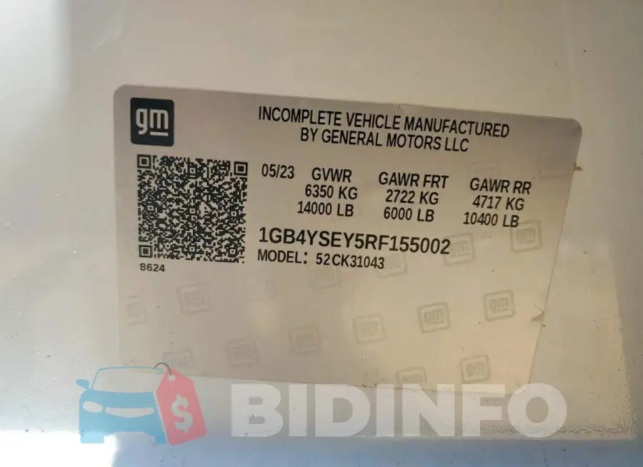 1GB4YSEY5RF155002 Photo# 13