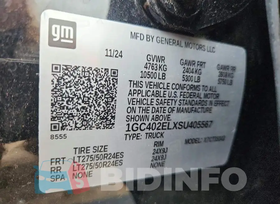 1GC402ELXSU405567 Photo# 12
