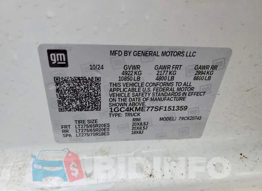 1GC4KME77SF151359 Photo# 13