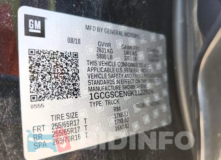 1GCGSCEN6K1122924 Photo# 12