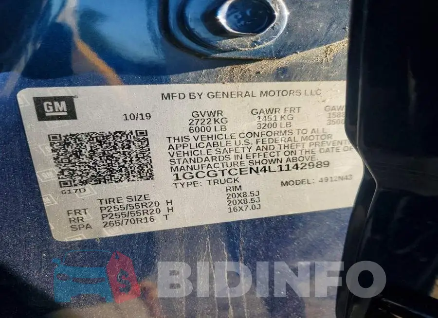 1GCGTCEN4L1142989 Photo# 12