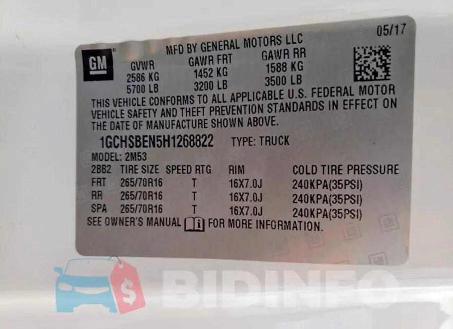 1GCHSBEN5H1268822 Photo# 12