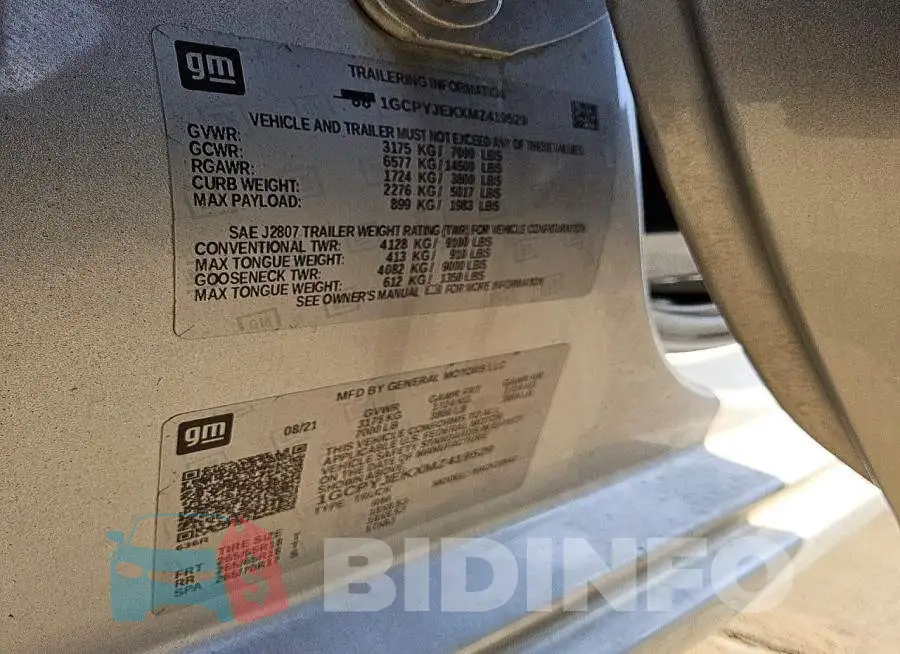 1GCPYJEKXMZ419529 Photo# 12
