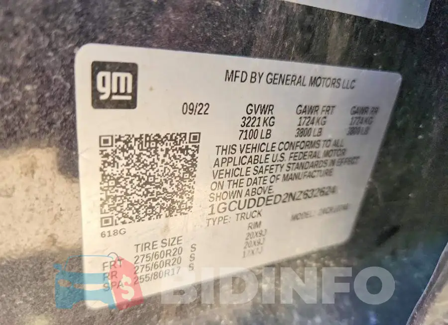1GCUDDED2NZ632624 Photo# 12