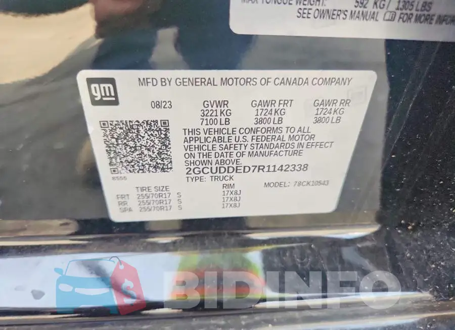 2GCUDDED7R1142338 Photo# 12