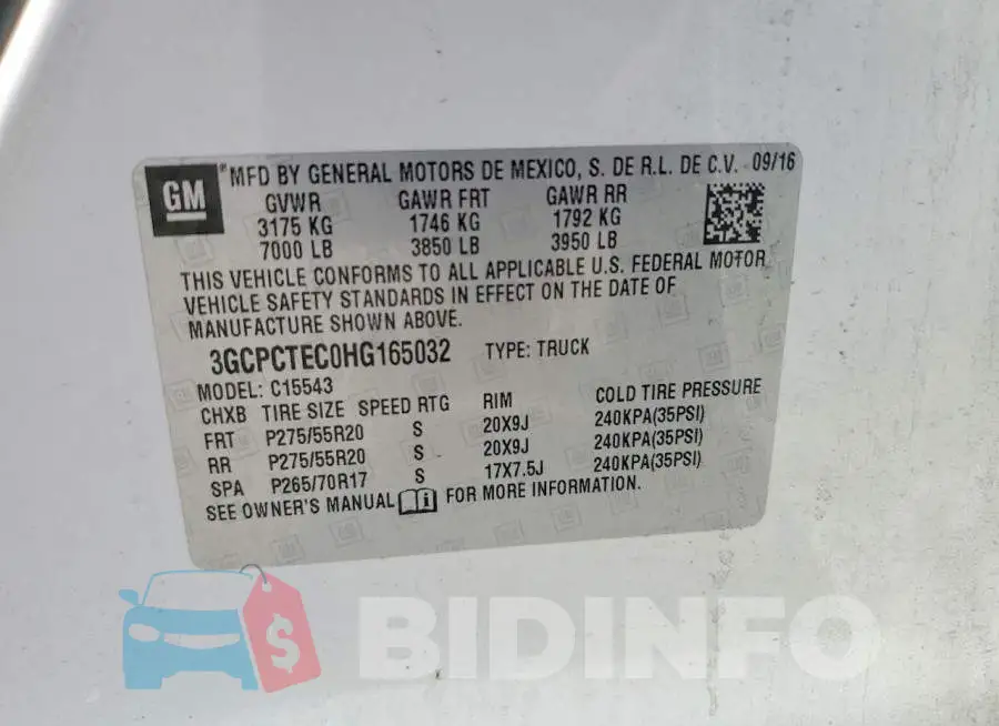 3GCPCTEC0HG165032 Photo# 12