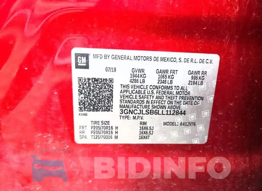 3GNCJLSB6LL112844 Photo# 12
