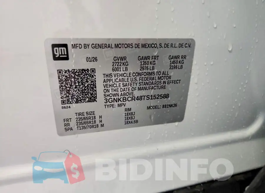 3GNKBCR48TS152588 Photo# 13