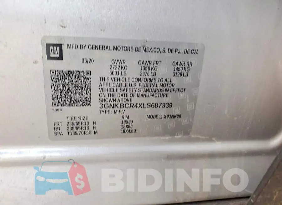 3GNKBCR4XLS687339 Photo# 12