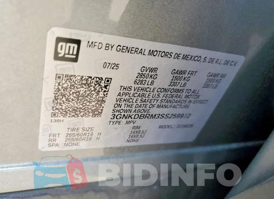 3GNKDBRM3SS259972 Photo# 14