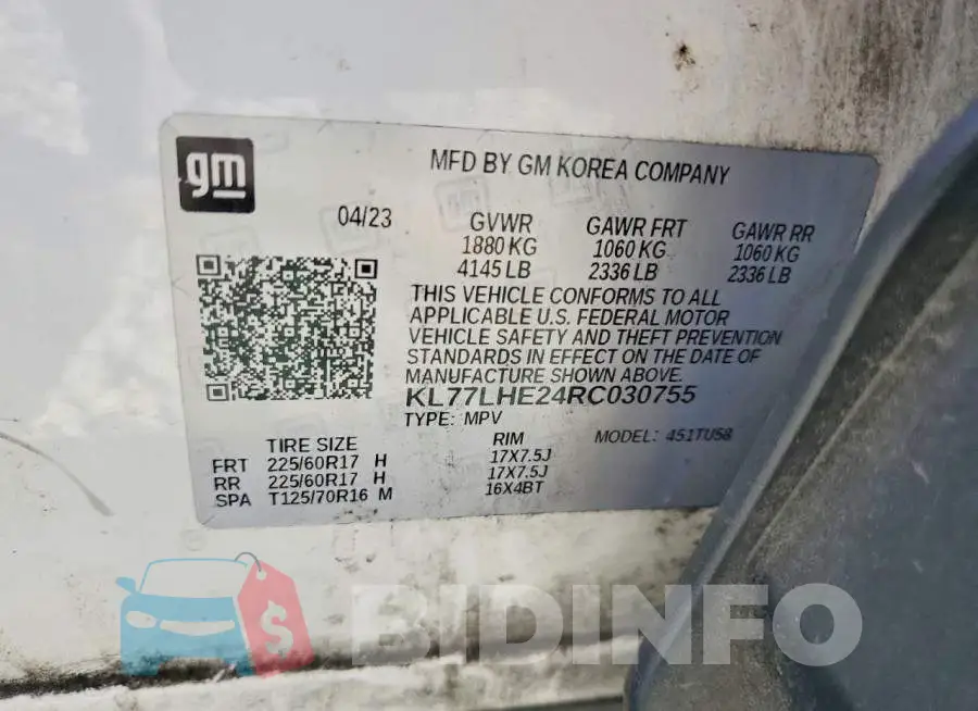 KL77LHE24RC030755 Photo# 13