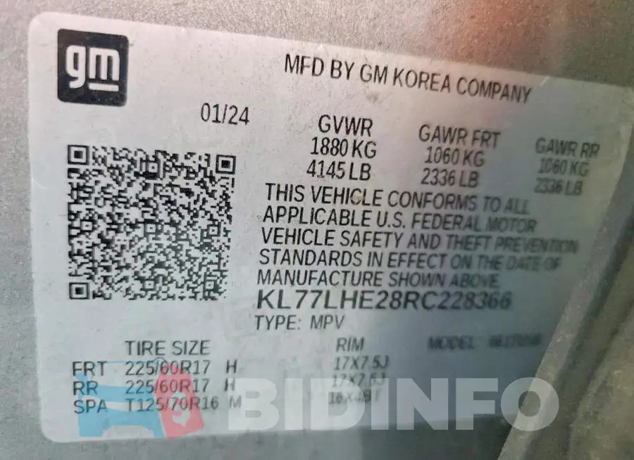 KL77LHE28RC228366 Photo# 14