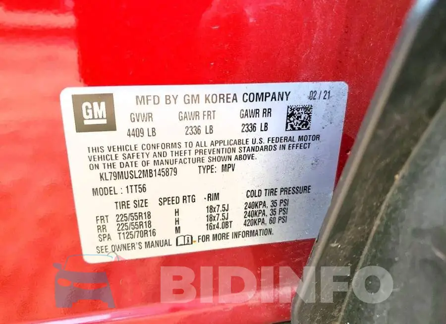 KL79MUSL2MB145879 Photo# 13