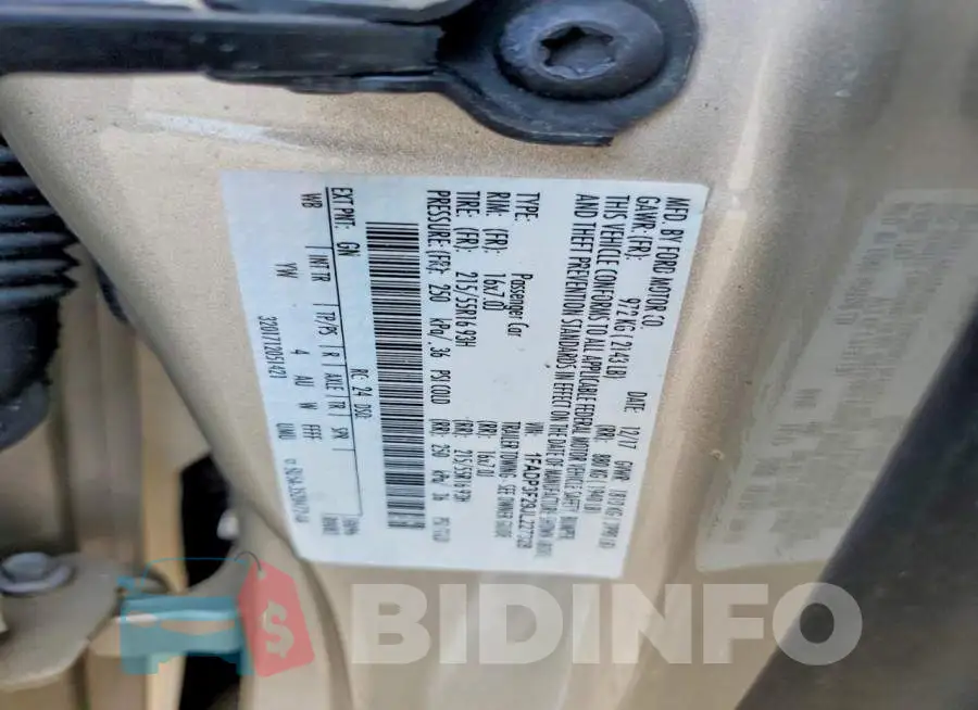 1FADP3F29JL227328 Photo# 12