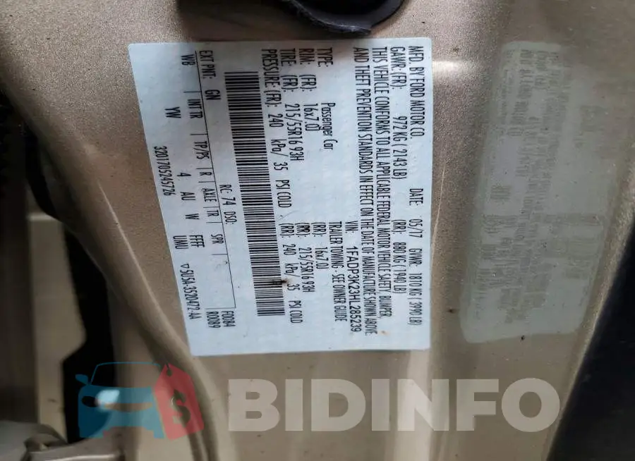 1FADP3K23HL285239 Photo# 12