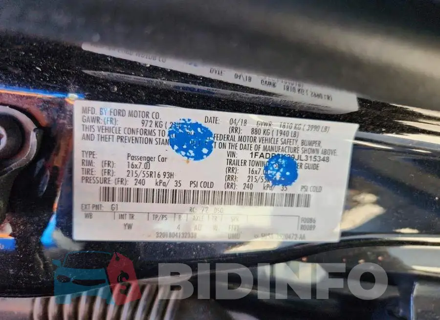 1FADP3K29JL315348 Photo# 12