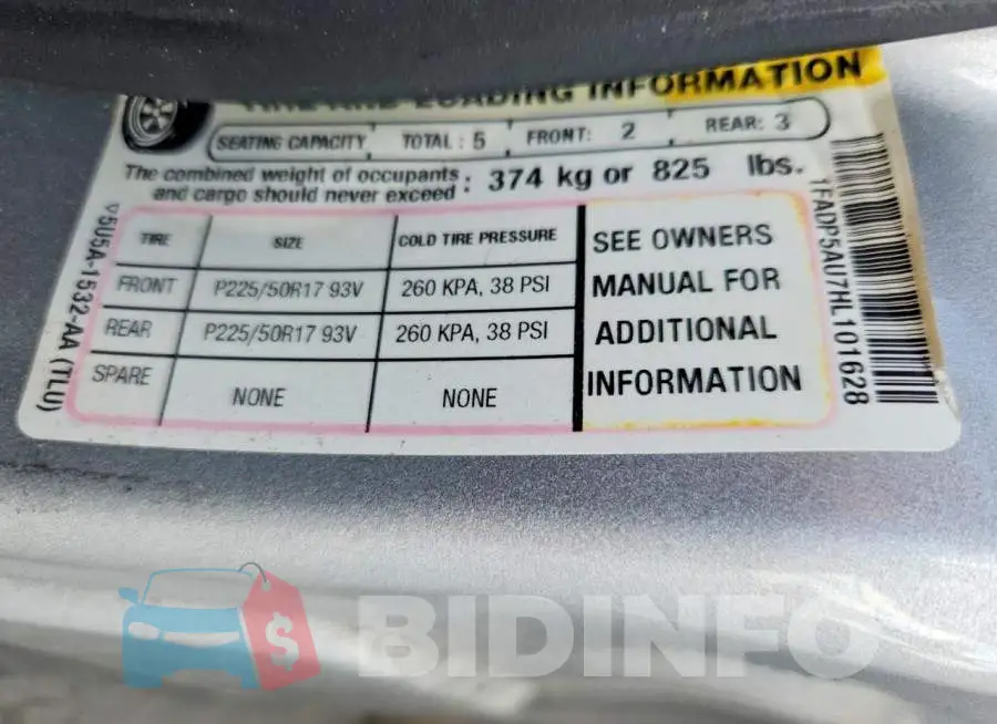 1FADP5AU7HL101628 Photo# 13
