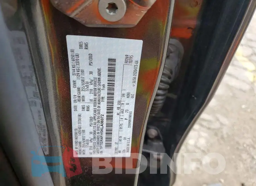 1FTER4FH5KLA98072 Photo# 12