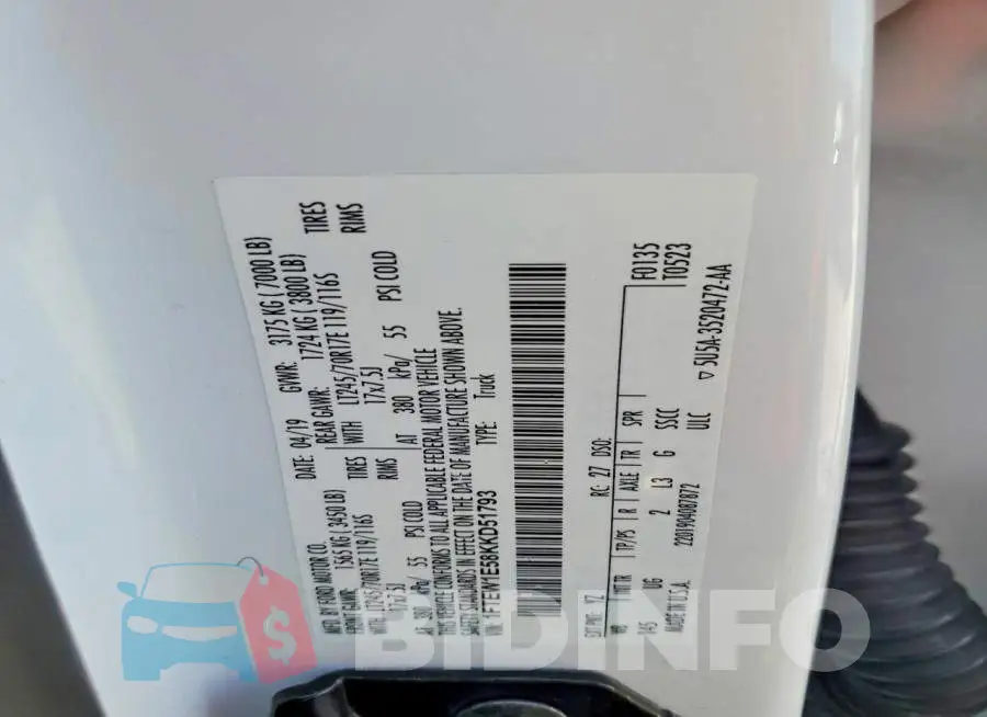1FTEW1E58KKD51793 Photo# 12