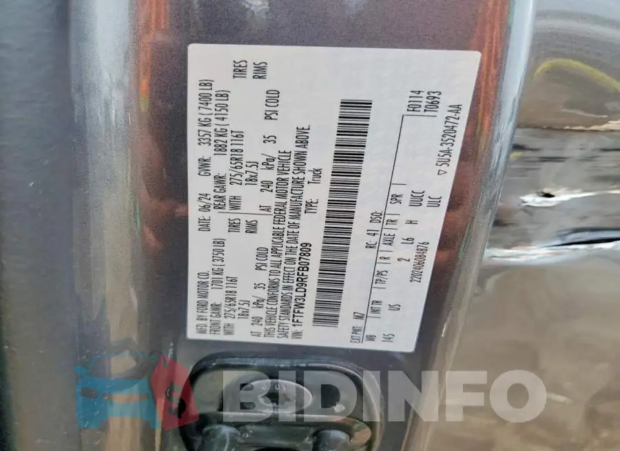 1FTFW3LD9RFB07809 Photo# 12