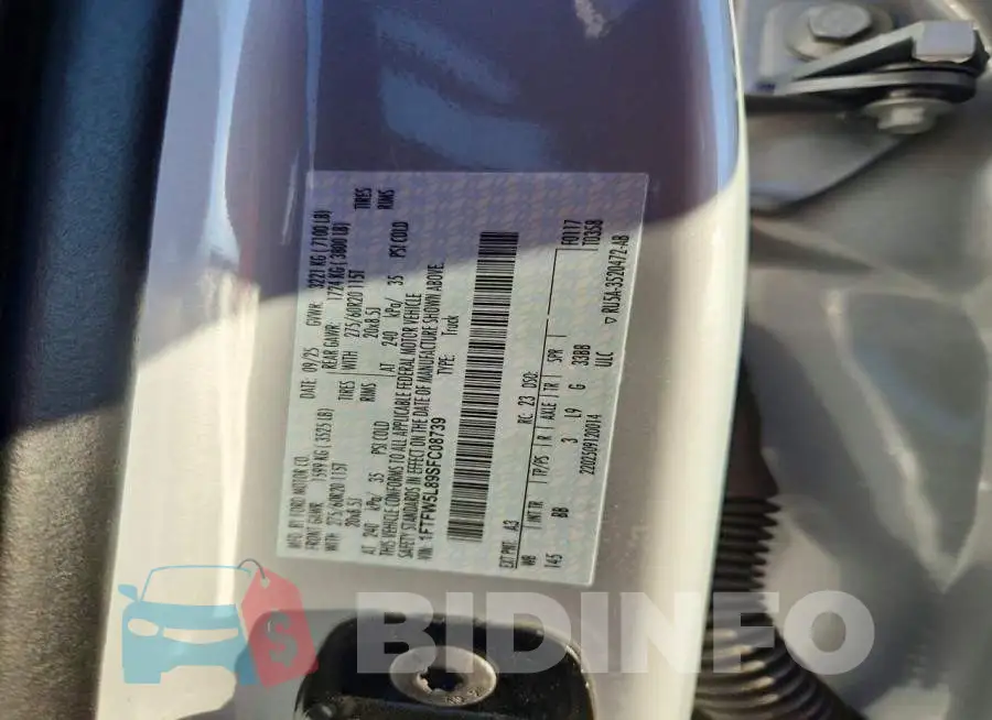 1FTFW5L89SFC08739 Photo# 12