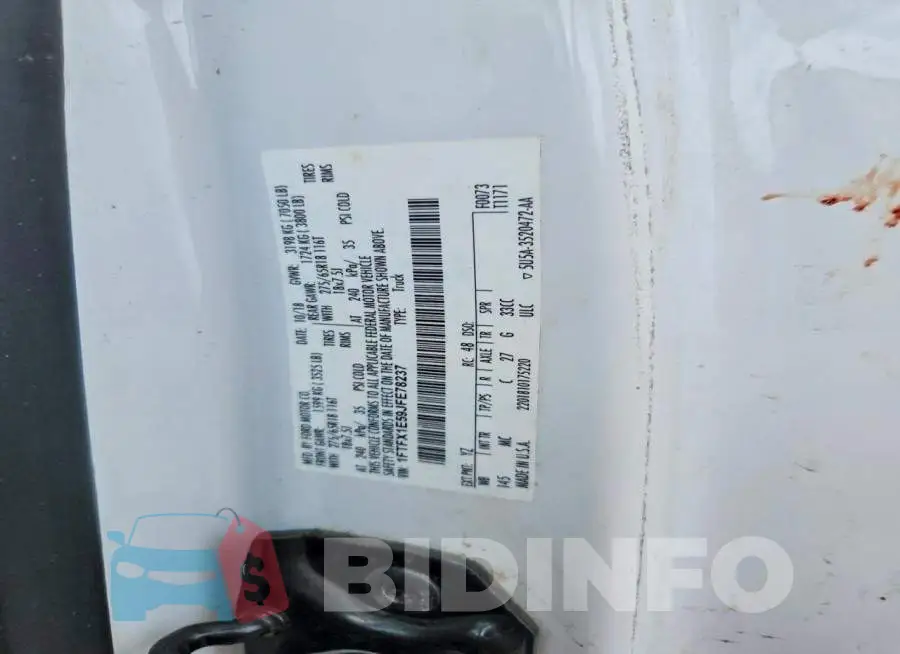 1FTFX1E59JFE78237 Photo# 13