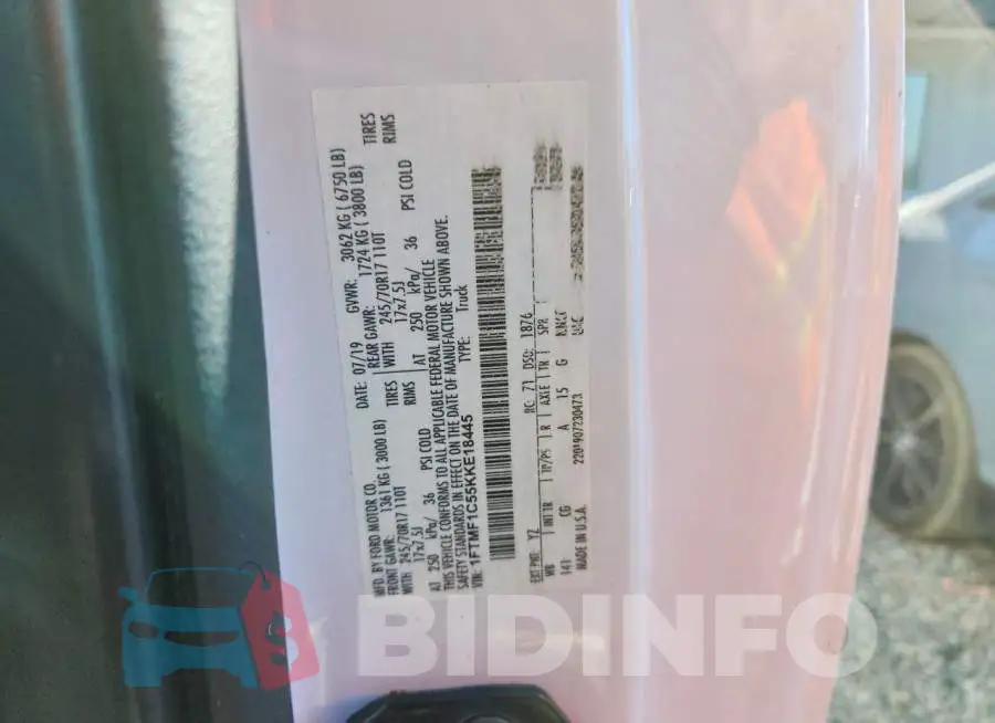 1FTMF1C55KKE18445 Photo# 12