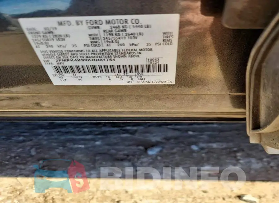 2FMPK4K99KBB81754 Photo# 13